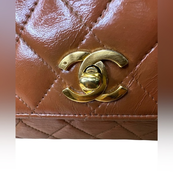 Chanel flap 24K gold Plated - Picture 8 of 11